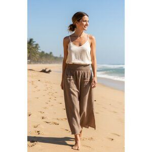 Nomad The Label Women's Lightweight Brown Maxi Skirt